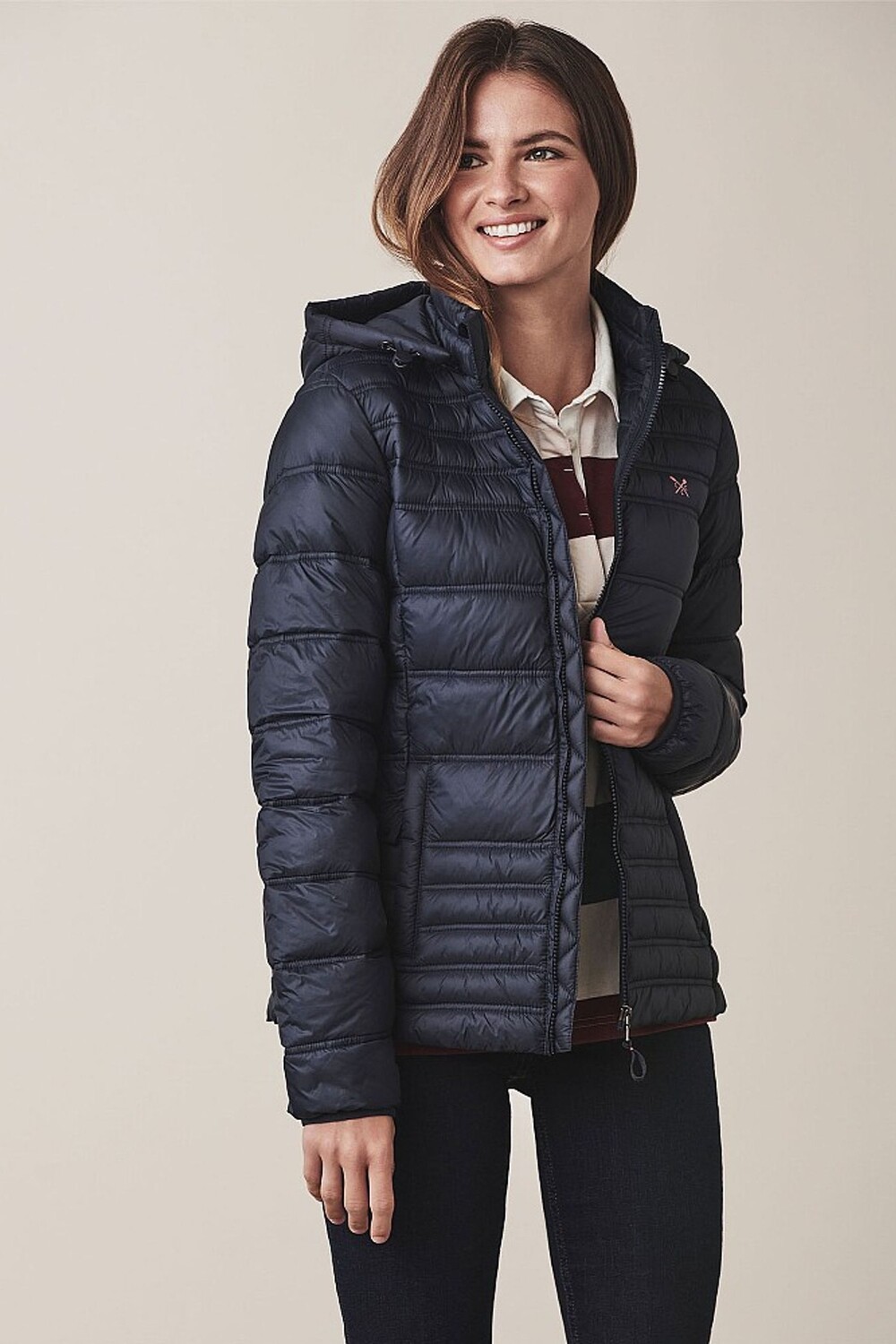 

Синее светлое пальто Crew Clothing Company, синий