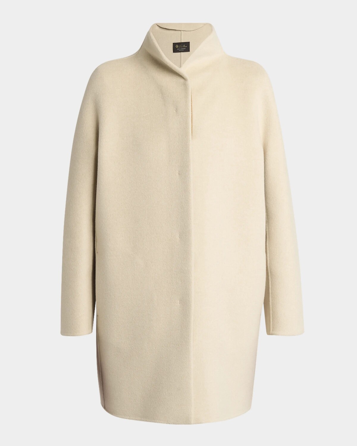 

Однобортное пальто Scotty Double Baby из кашемира Loro Piana, цвет Creamy Cashmere