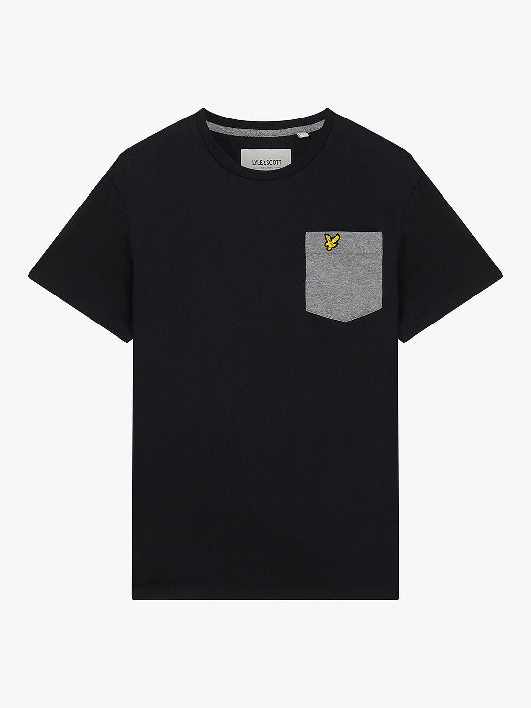 

Футболка с контрастными карманами Lyle & Scott, черная, Черный