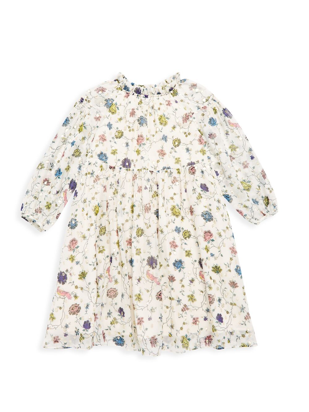 

Платье Little Girl's & Girl's Bluebell в швейцарский горошек с цветочным принтом Bonpoint, белый