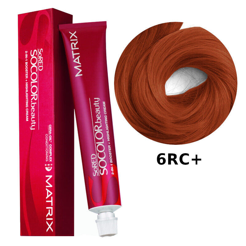 

Стойкая краска для волос 6rc+ Matrix Socolor Pre-Bonded, 90 мл