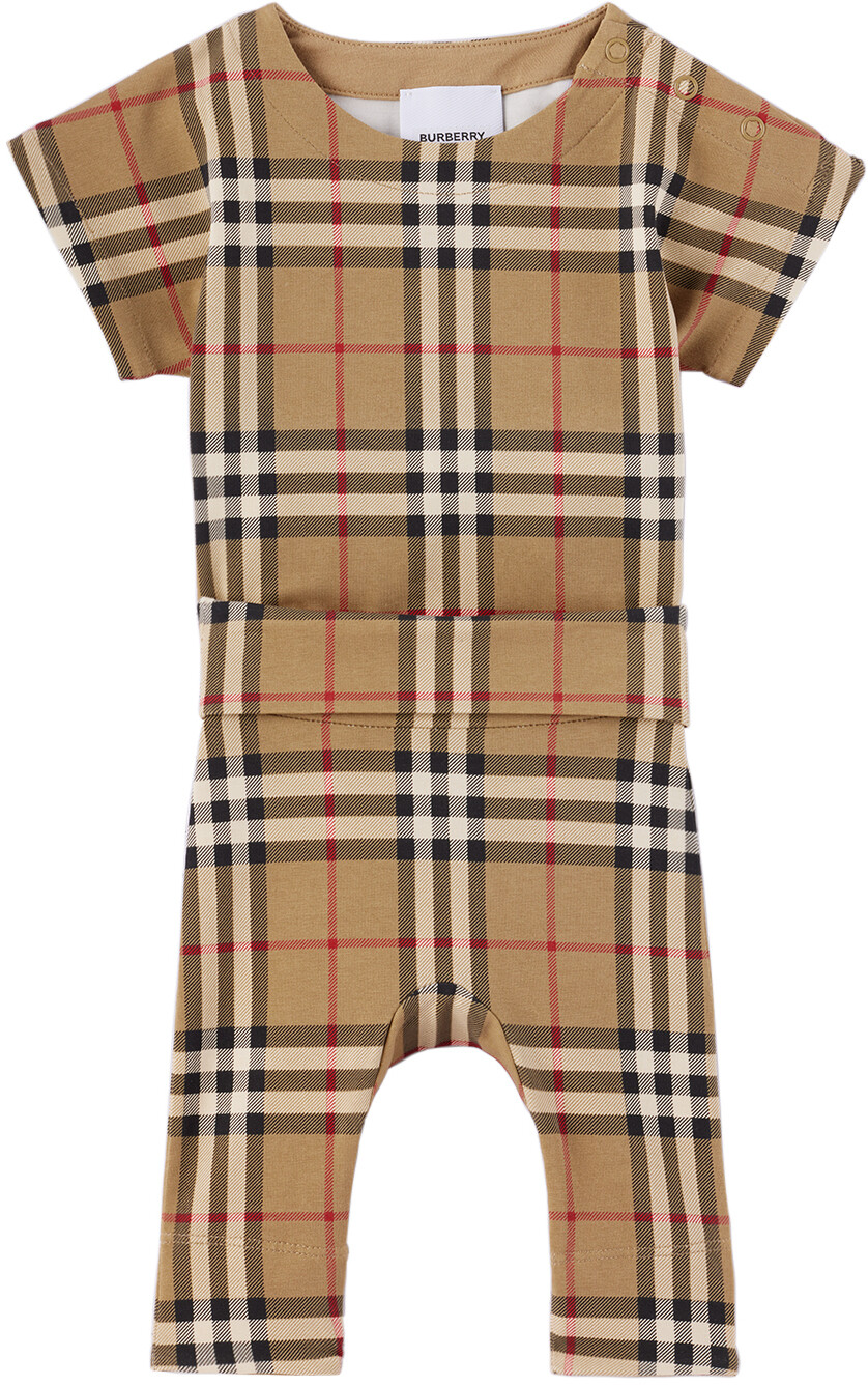 

Комплект боди и леггинсов Baby Beige Archive бежевый Burberry