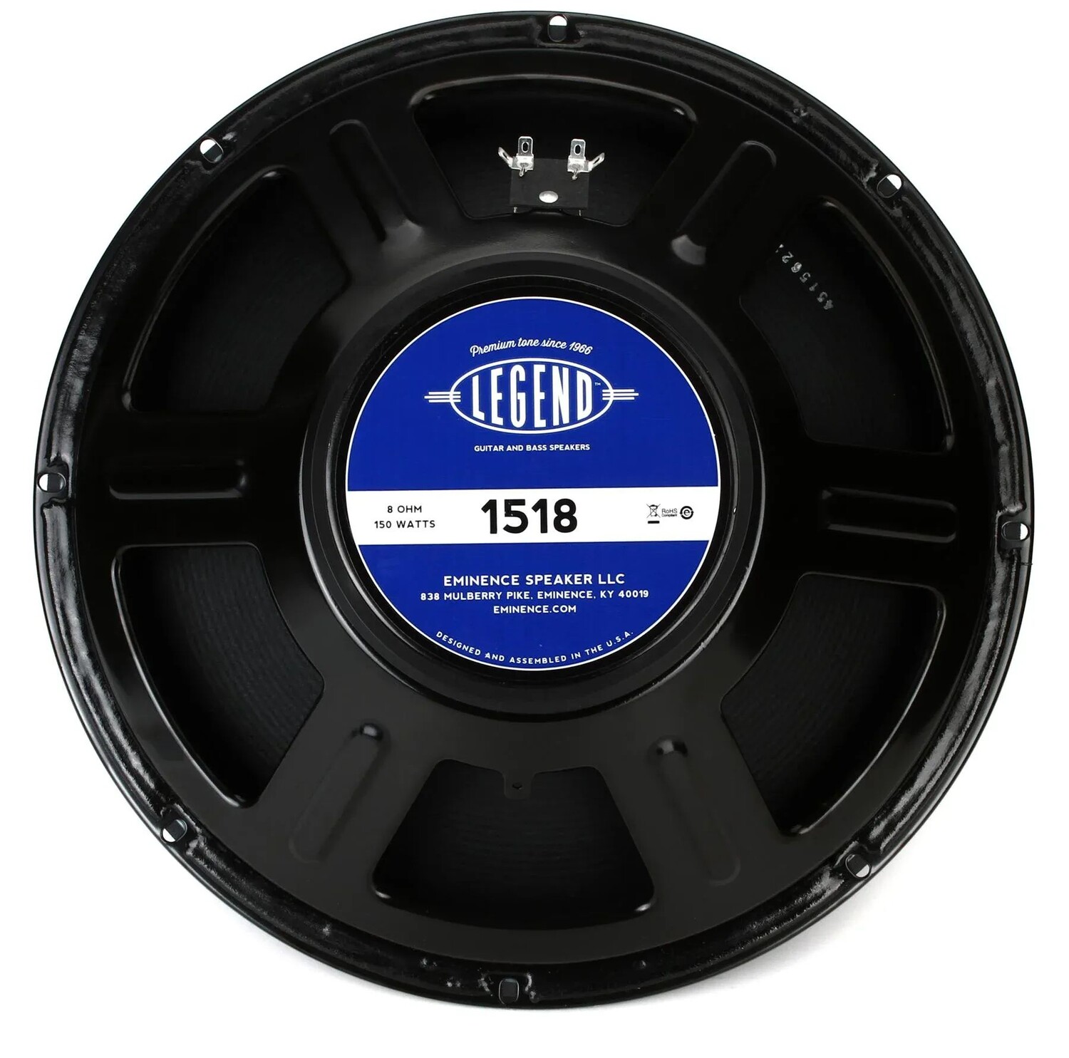 

Сменный динамик гитарного усилителя Eminence Legend 1518, 15 дюймов, 150 Вт, сопротивление 8 Ом