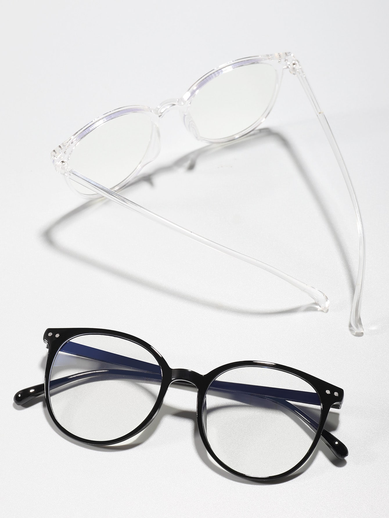 цена 2 шт./компл. комбинированные акриловые очки в круглой оправе «Снова в школу»