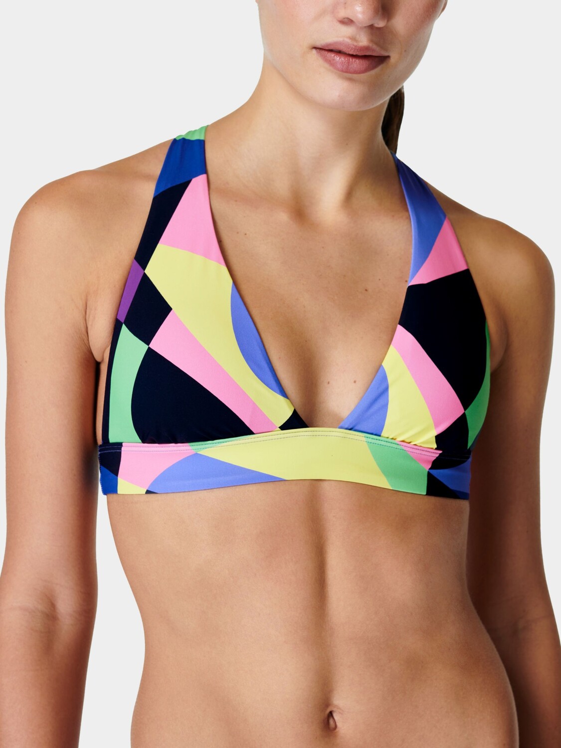 

Топ бикини Sweaty Betty Peninsula Xtra Life, фиолетовый принт