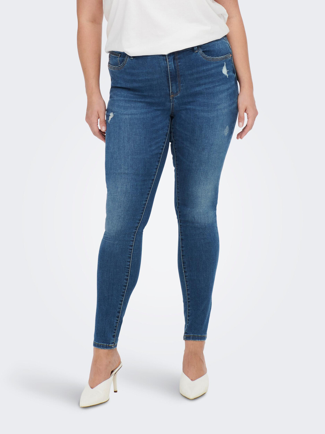 

Джинсы ONLY Skinny Mid Waist Plus Size CARSALLY, синий