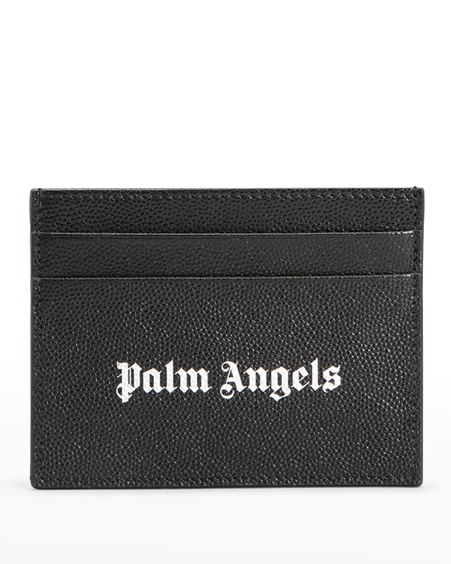 

Мужской визитница из шагреневой кожи с логотипом Palm Angels
