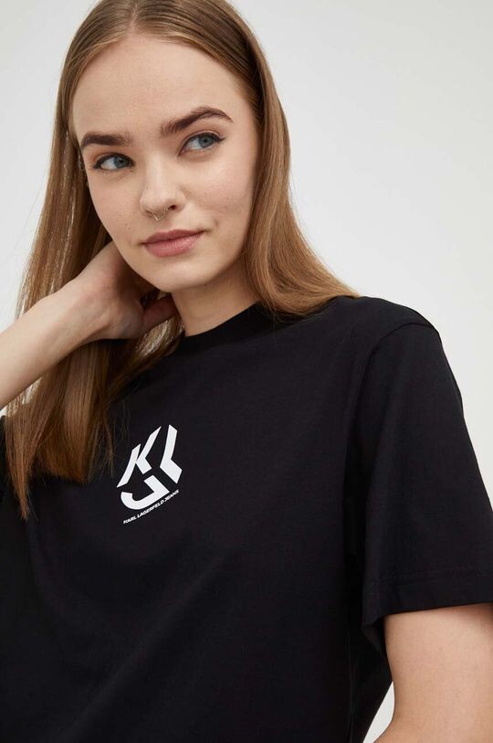 

Джинсовая футболка Karl Lagerfeld Karl Lagerfeld, черный