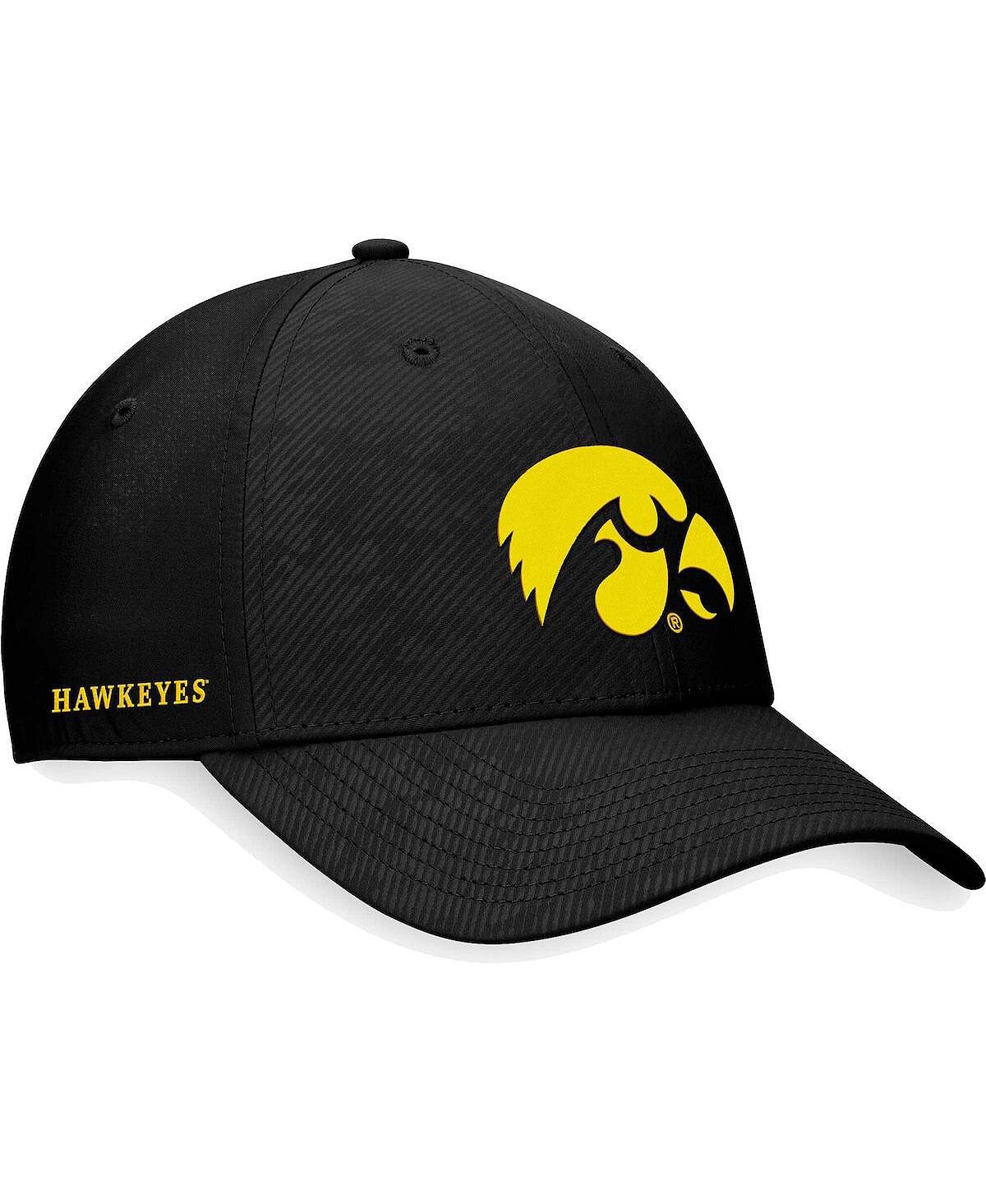 

Мужская черная гибкая шляпа Iowa Hawkeyes Deluxe Top of the World