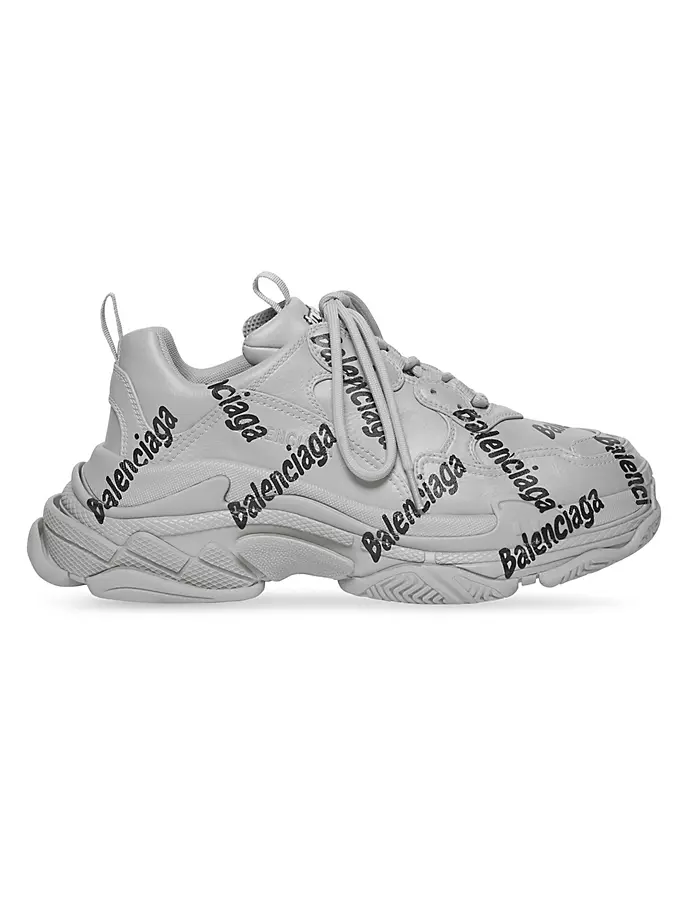 

Кроссовки с логотипом Triple S Balenciaga, серый