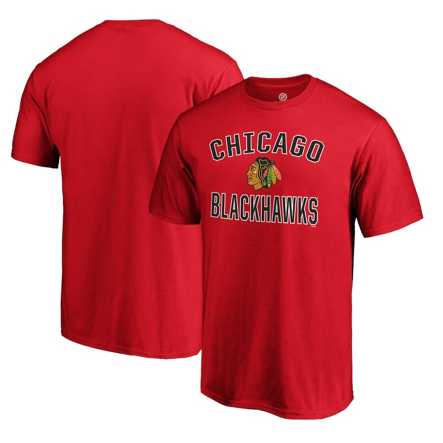 

Футболка с коротким рукавом Fanatics Branded Chicago Blackhawks, красный