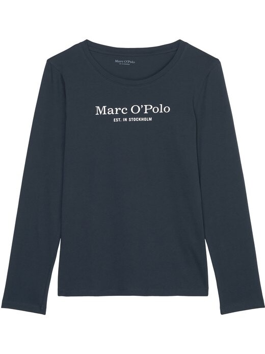 

Длинные рукава из смешанного хлопка Marc O'Polo, синий