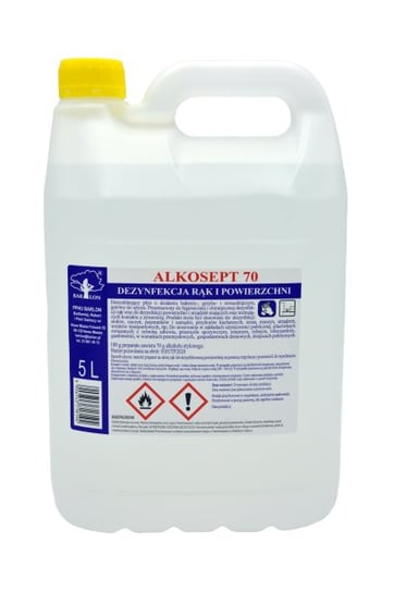 цена Алкосепт-70, дезинфицирующая жидкость, 5 л, Barlon