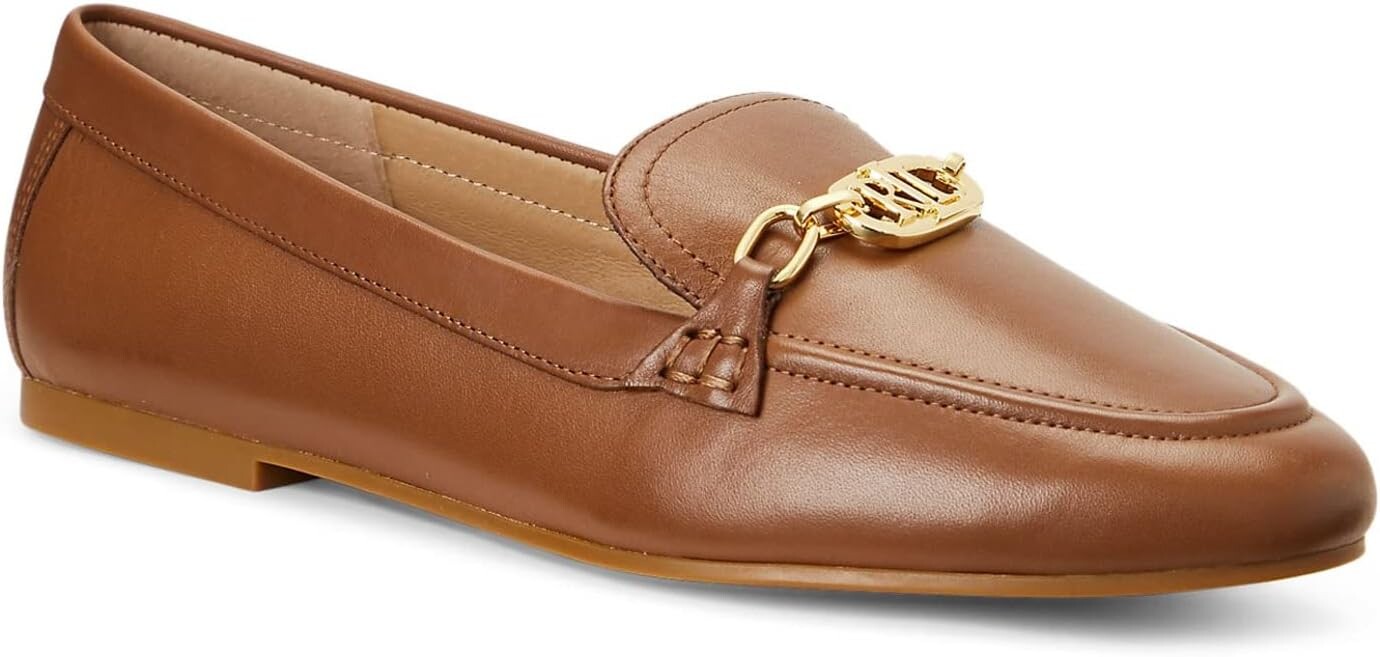 

Лоферы Averi Nappa Leather Loafer LAUREN Ralph Lauren, цвет Deep Saddle Tan