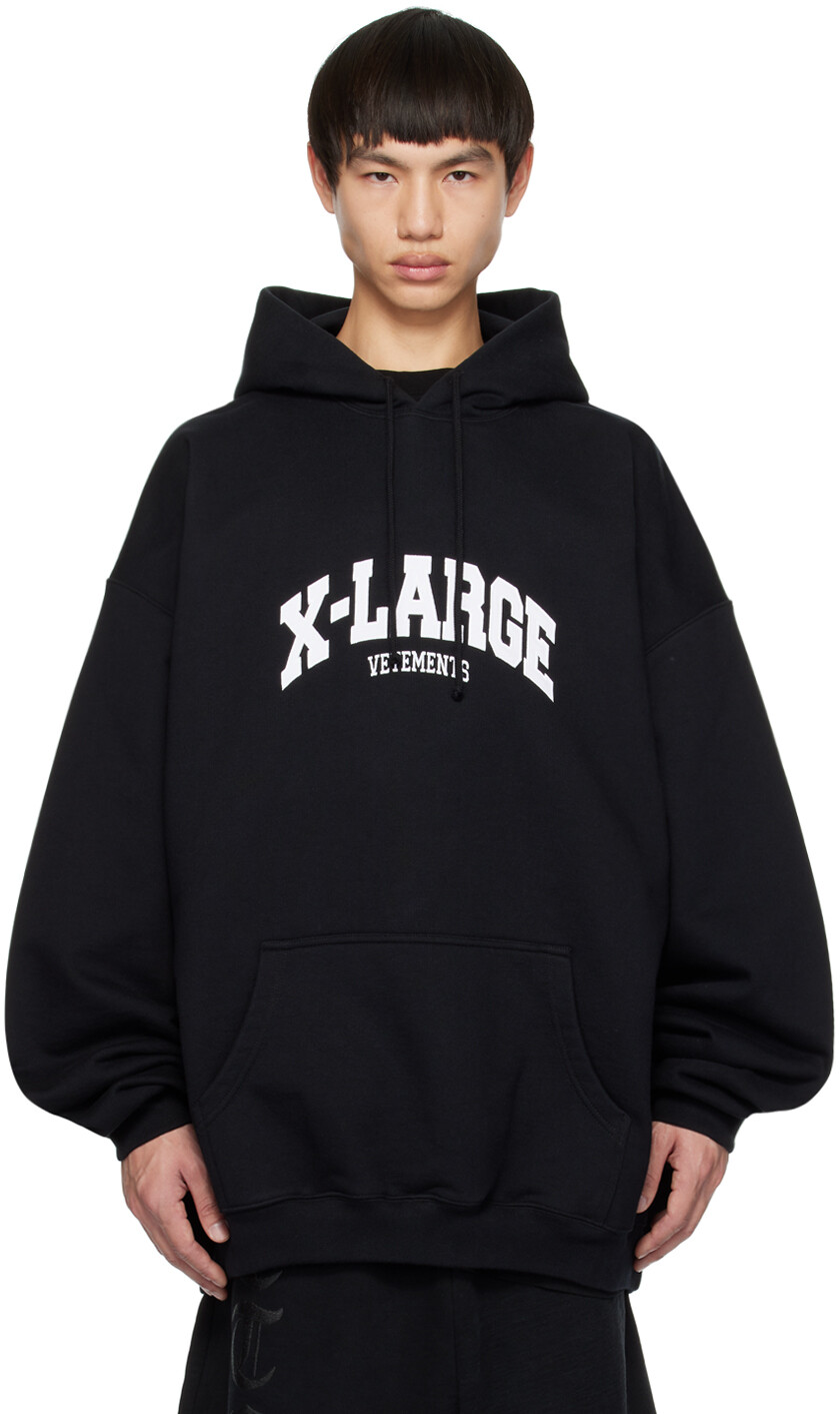 

Черный худи размера X-Large VETEMENTS