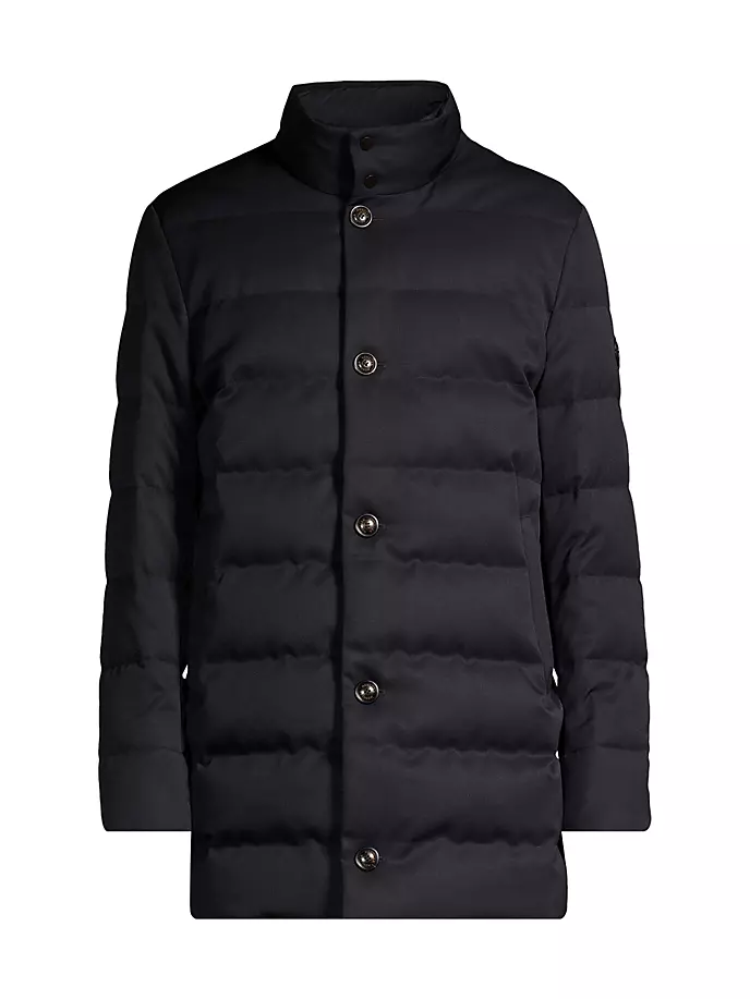 

Шерстяное пуховое пальто Pisuerga Moncler, синий