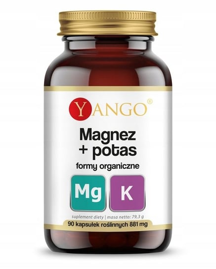 Yango, Магний + калий, органические формы, 90 капсул.