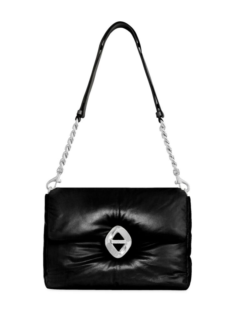 

Кожаная сумка через плечо G Puff Rebecca Minkoff, черный