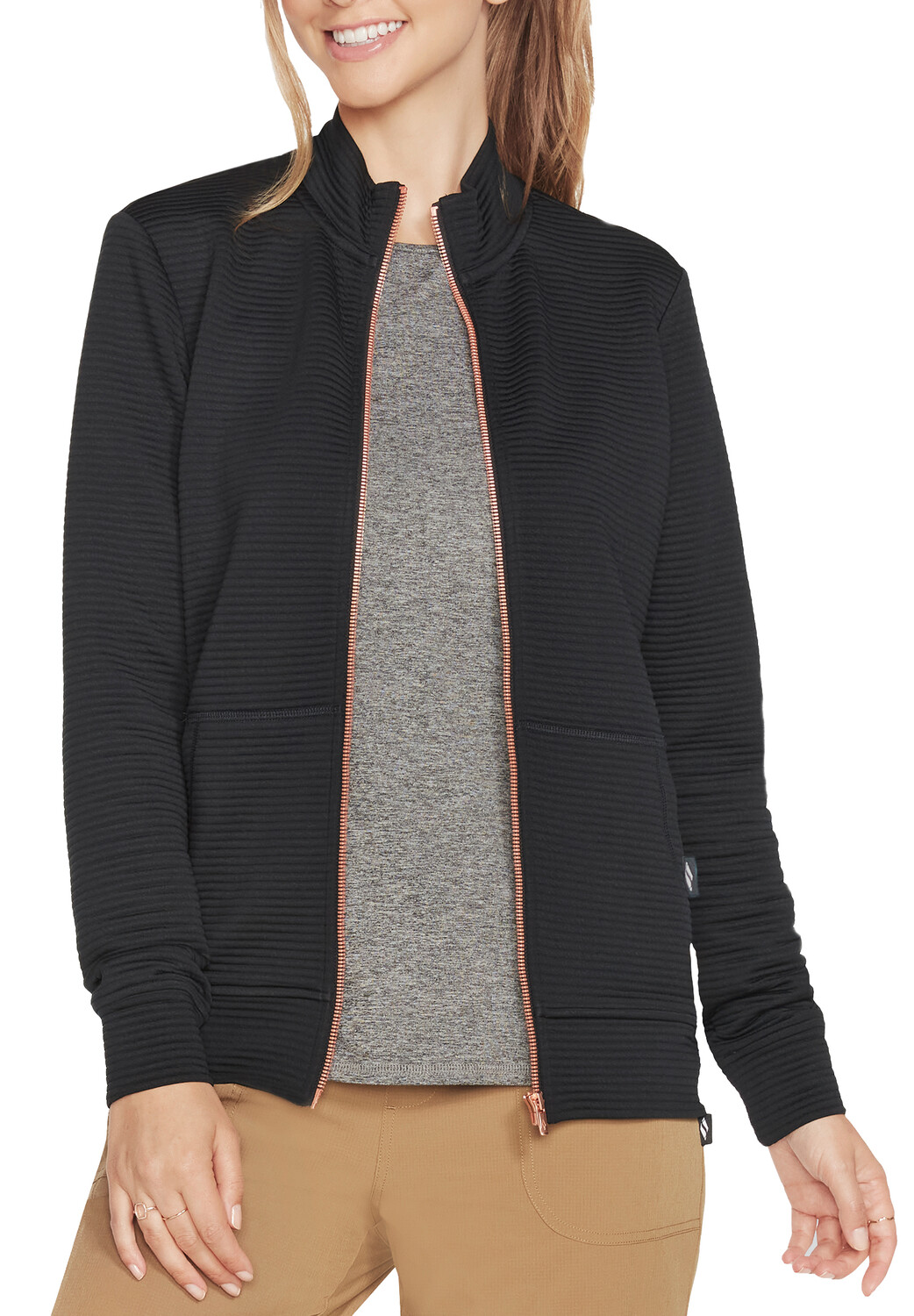 

Толстовка Skechers Skechers GOWALK Hoodless Hoodie Jacket, черный