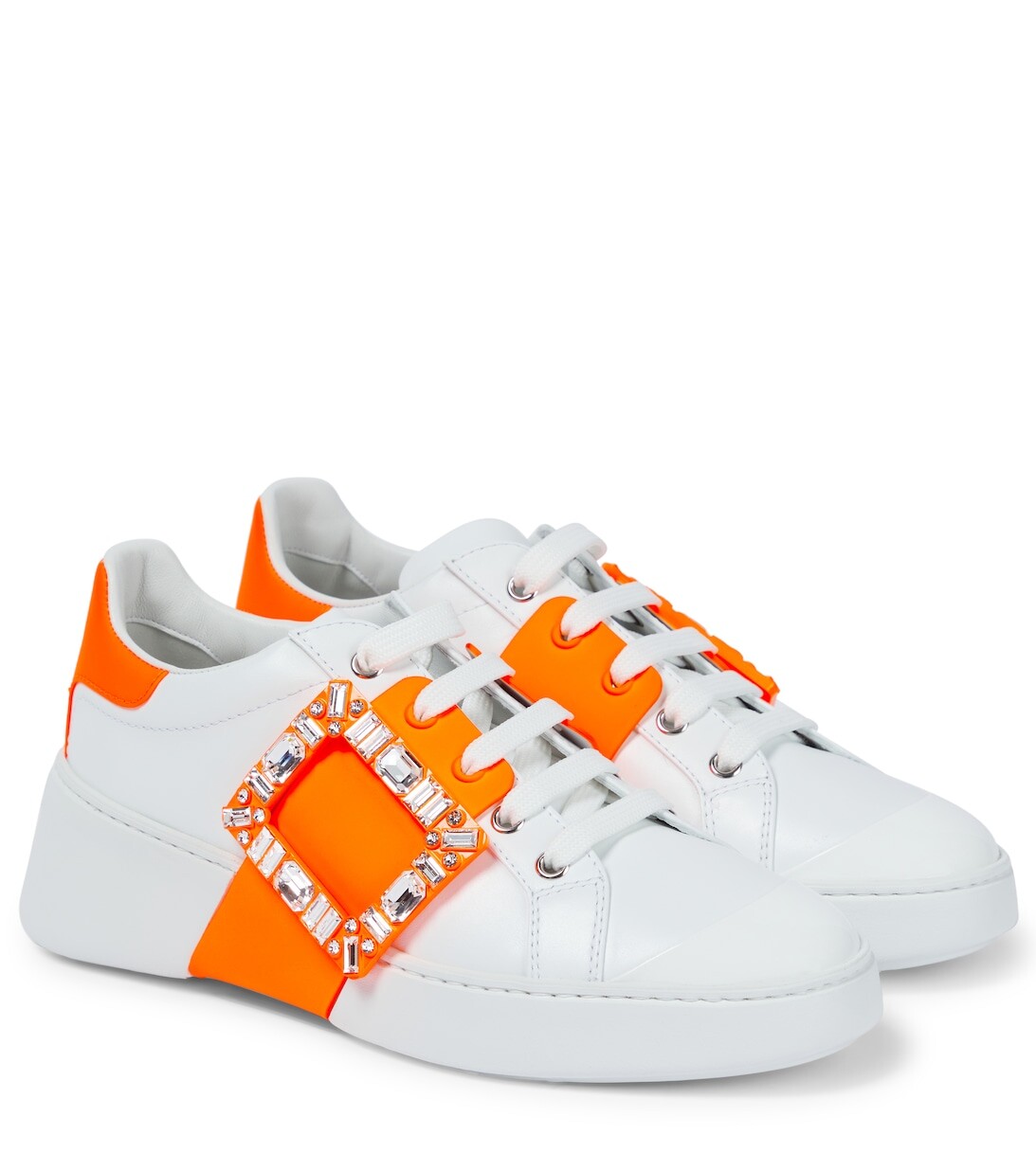 

Кроссовки Viv' Skate из кожи Roger Vivier, белый
