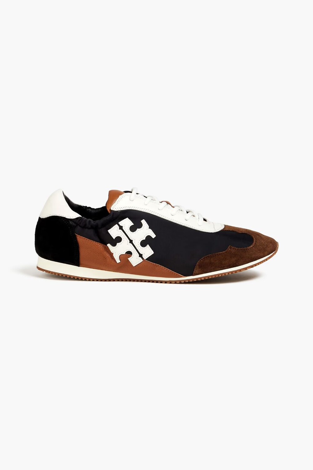 

Кроссовки Tory из замши, ракушек и фактурной кожи Tory Burch, черный
