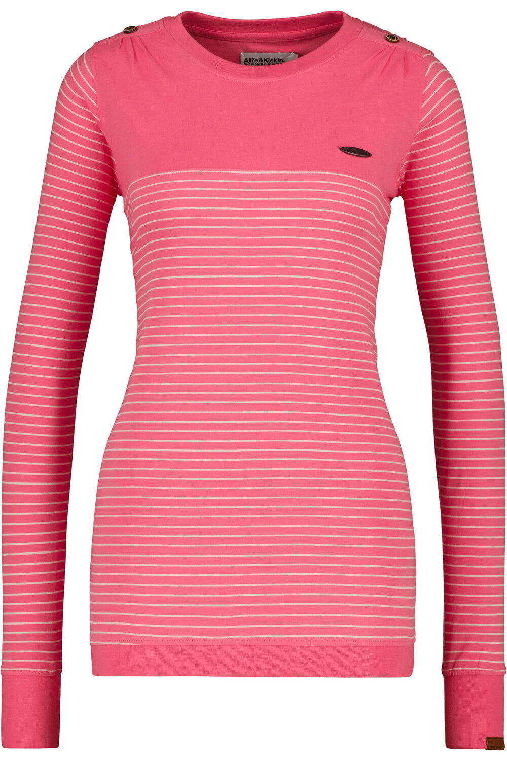 

Лонгслив alife and kickin, Langarmshirt LeonieAK Z, розовый