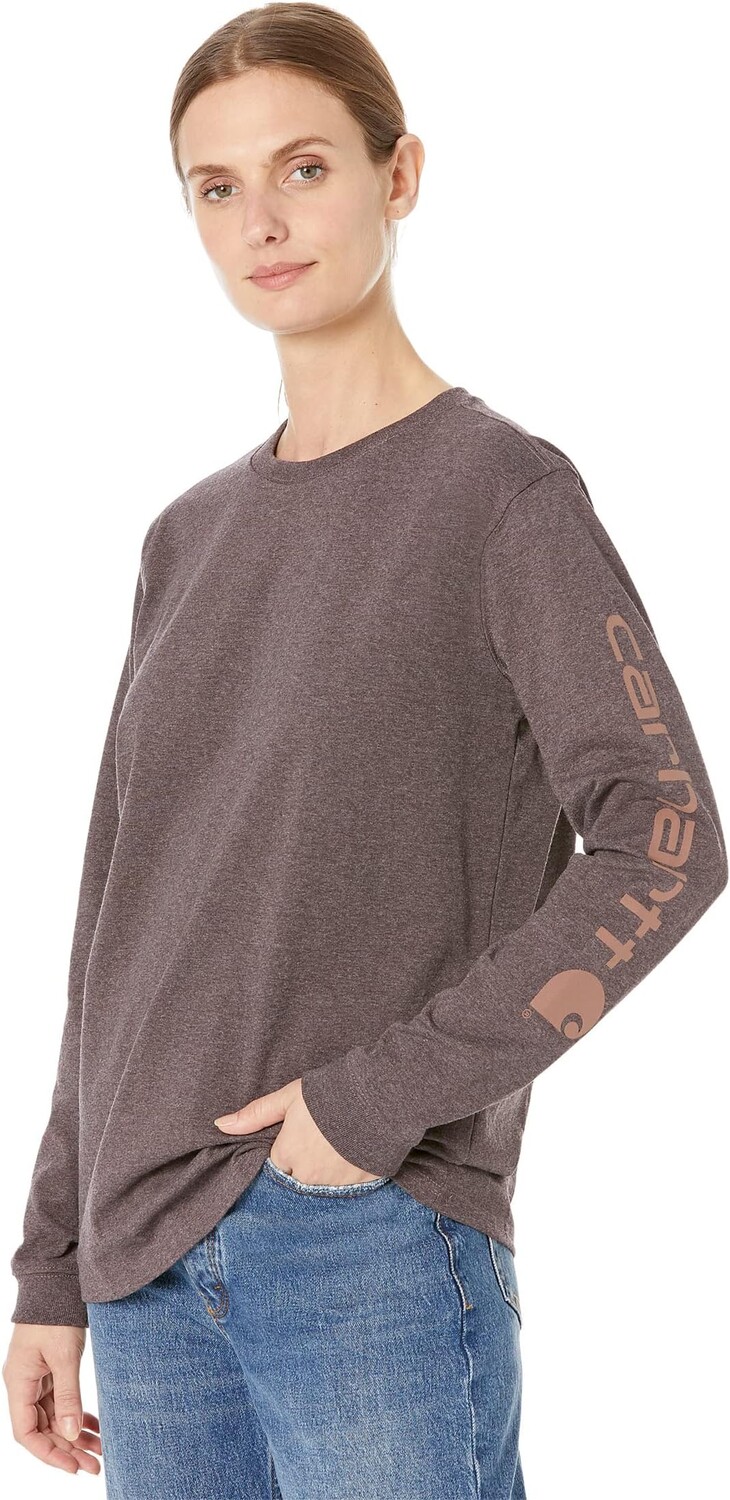 

Футболка Carhartt Loose Fit Long Sleeve Graphic T-Shirt, цвет Blackberry Heather