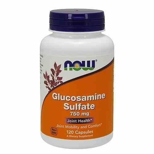 Now Foods, Глюкозамин сульфат 750 мг Глюкозамин 120 веганских капсул