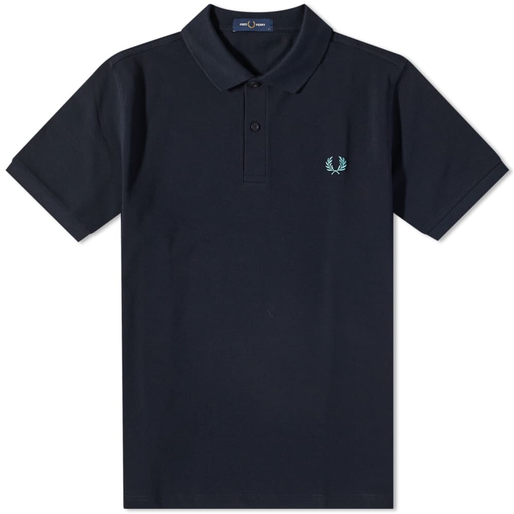 Однотонная рубашка-поло Fred Perry однотонная футболка поло fred perry original