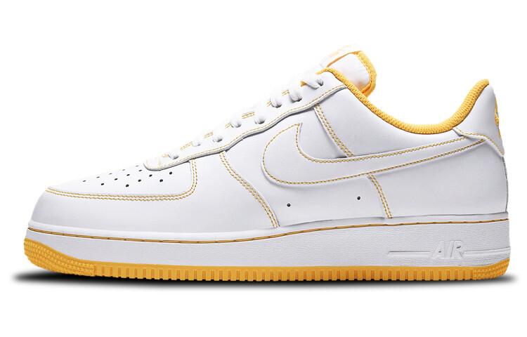 

Мужские кроссовки для скейтбординга Nike Air Force 1 Low, белый/желтый