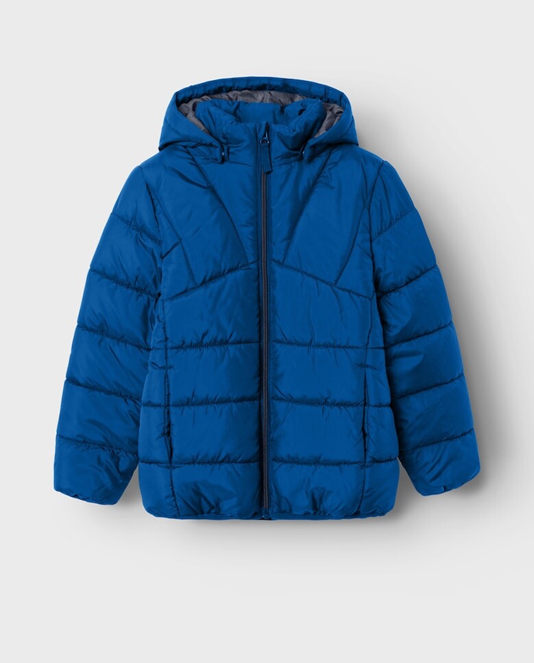 

Стеганая парка для мальчика name it, индиго
