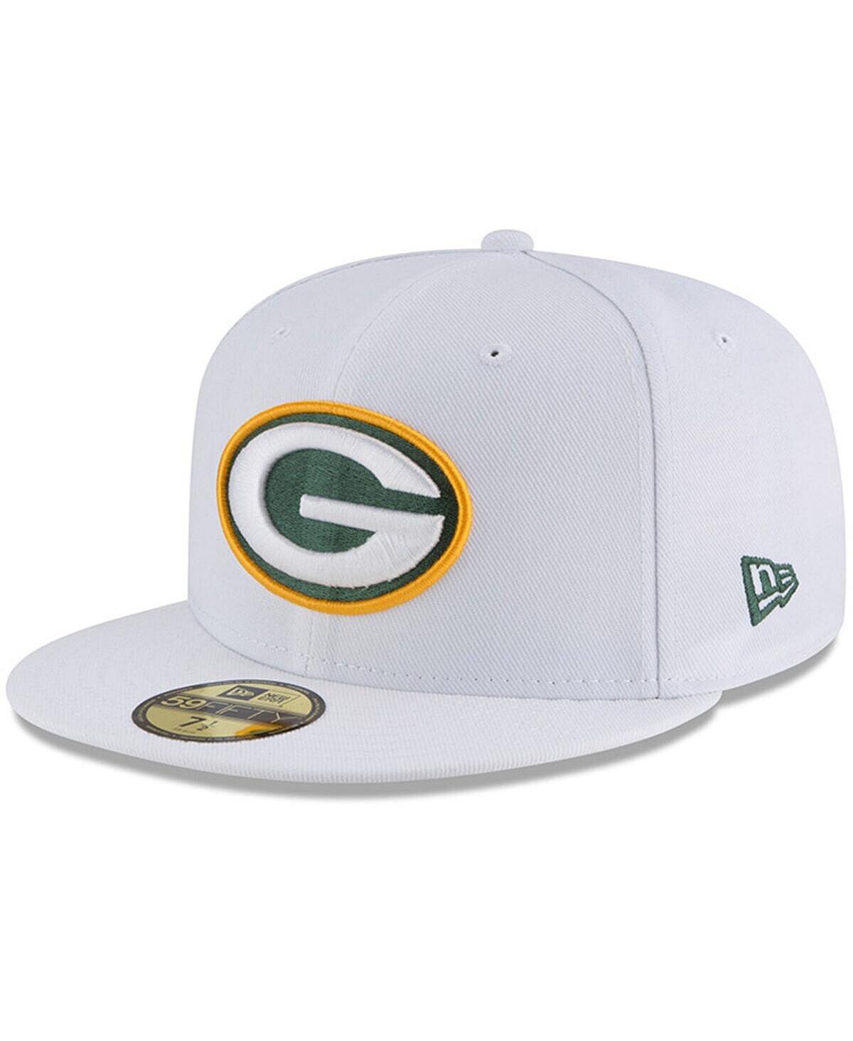 

Мужская белая приталенная шляпа Green Bay Packers Omaha 59FIFTY New Era