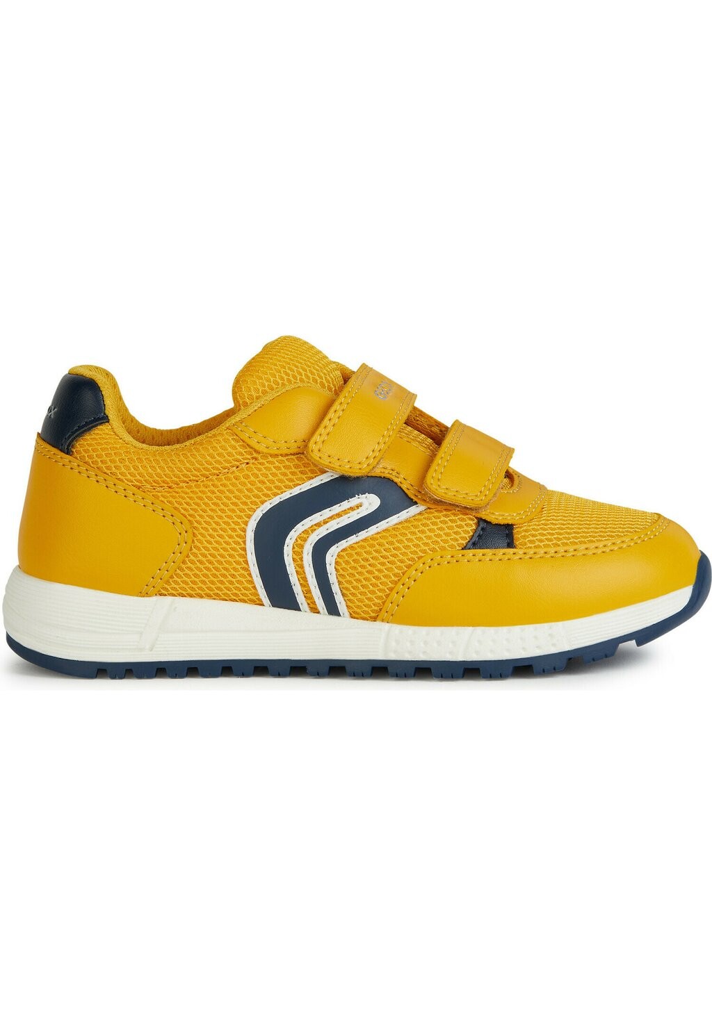 Кроссовки низкие ALBEN Geox, цвет ochre yellow navy кроссовки низкие basket alben geox цвет beige yellow