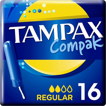 Тампоны Tampax Compak Regular с аппликатором, 16 шт. тампоны compak regular с аппликатором 16 шт