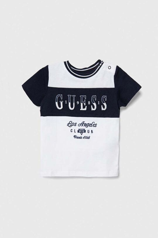

Хлопковая футболка для детей Guess, темно-синий