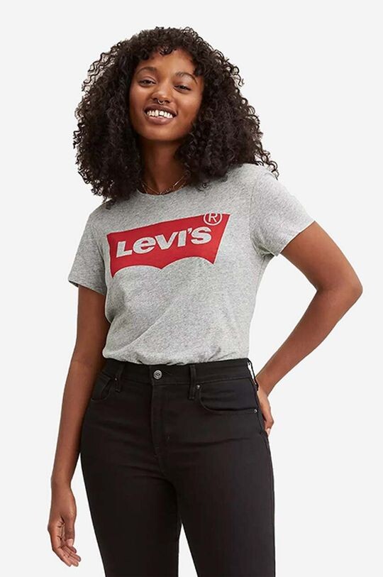 

Хлопковая футболка The Perfect Tee Levi's, серый