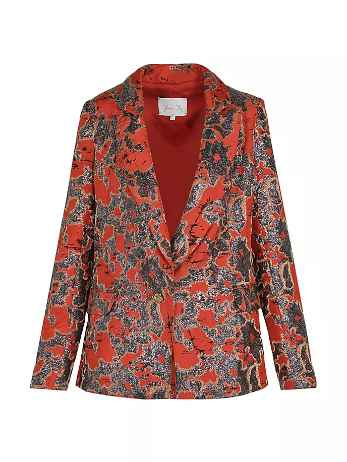 Поистине ценная куртка Johanna Ortiz, цвет tie dye orange silver