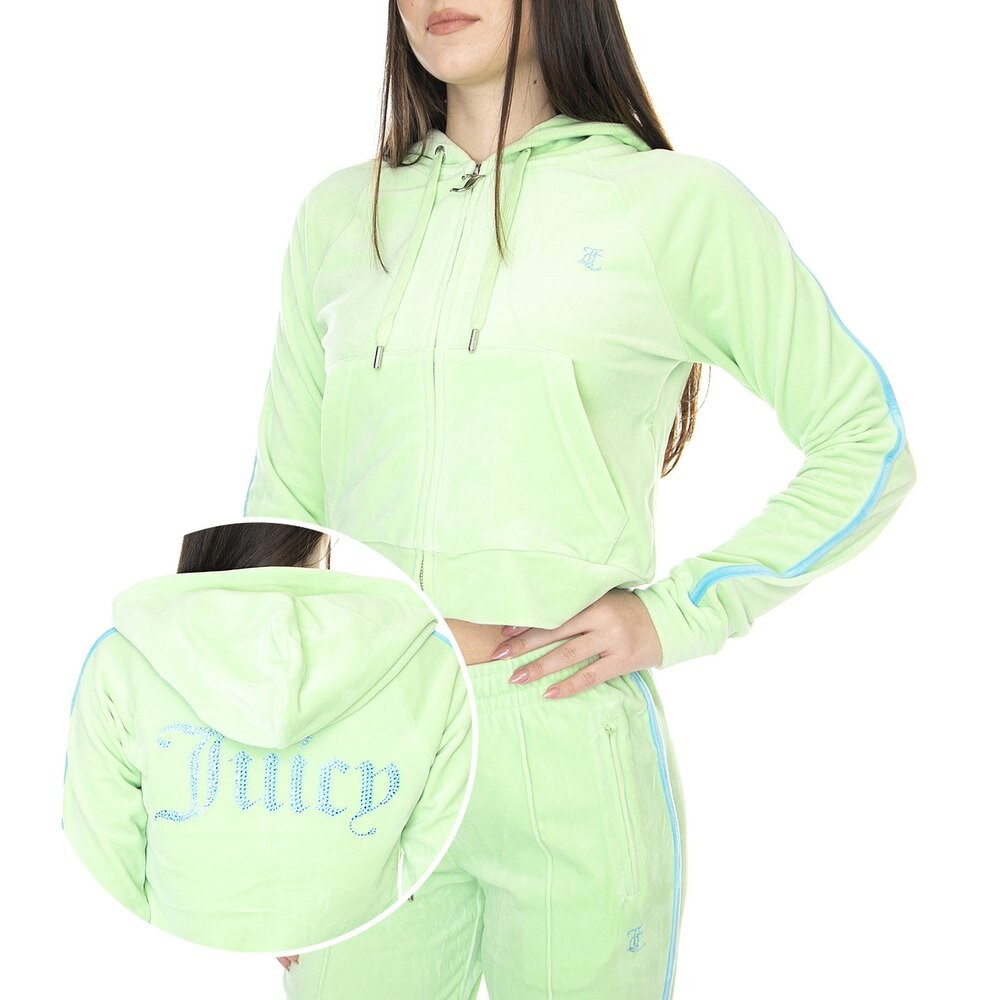 

Толстовка Juicy Couture Contrast Madison Full Zip, зеленый