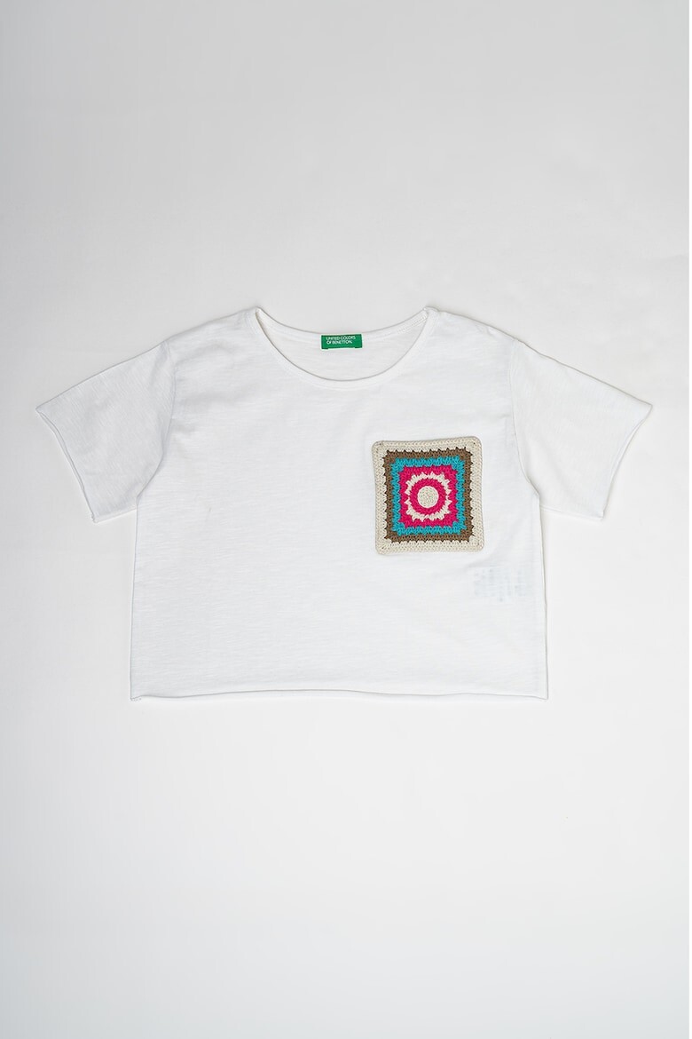 

Футболка с вязаным кружевом United Colors Of Benetton, белый