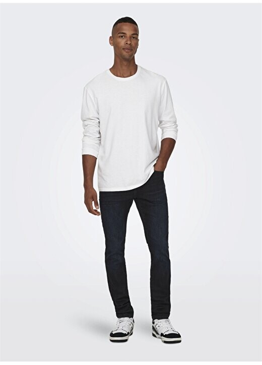 

Узкие мужские джинсовые брюки с высокой талией 22026921_ONSLOOM SLIM BLUE BLACK 69 Only & Sons