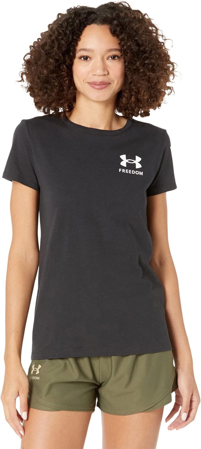 

Футболка Under Armour New Freedom Flag T-Shirt, цвет Black/White