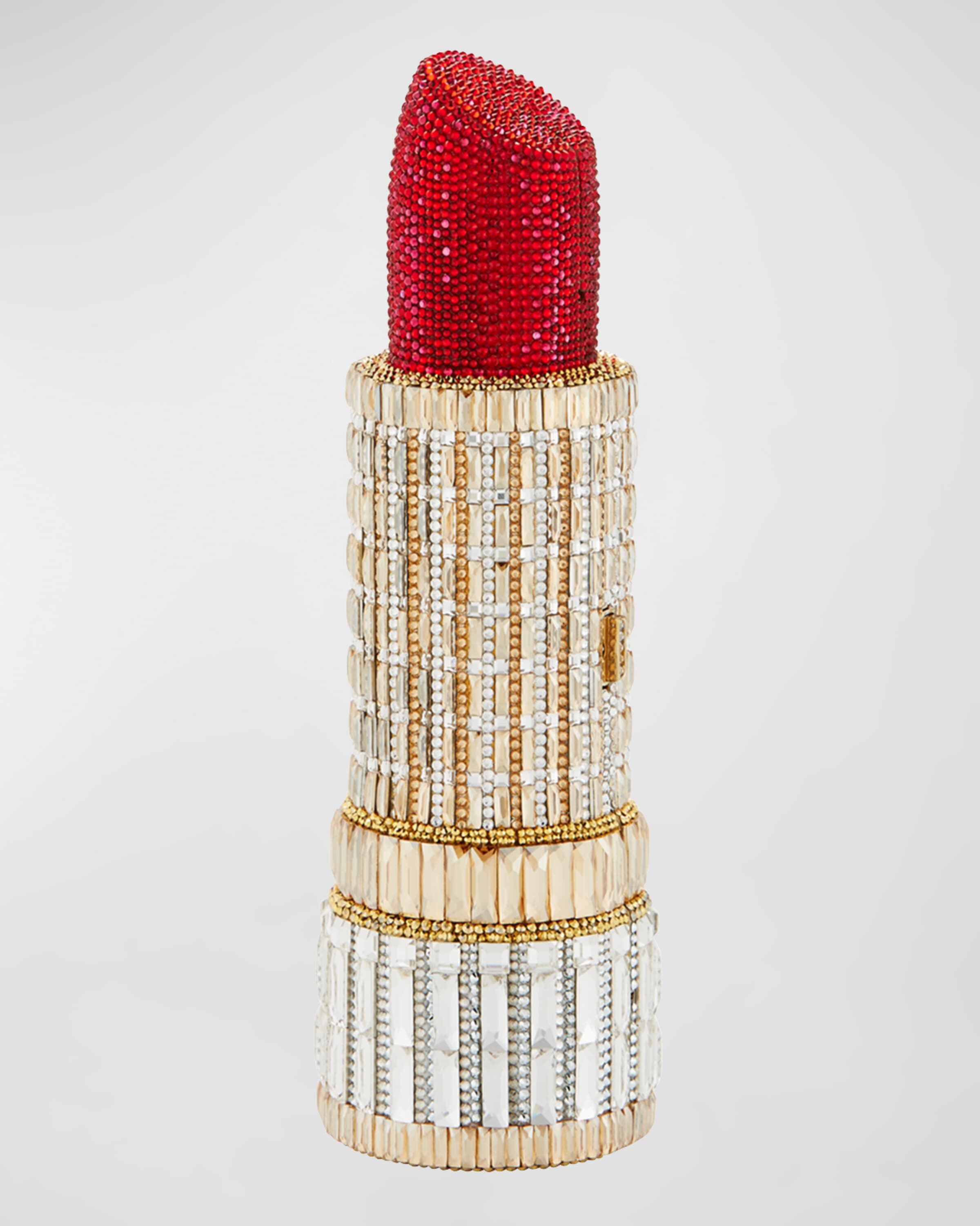 

Клатч Seductress Crystal Lipstick Judith Leiber Couture, цвет Red/Gold