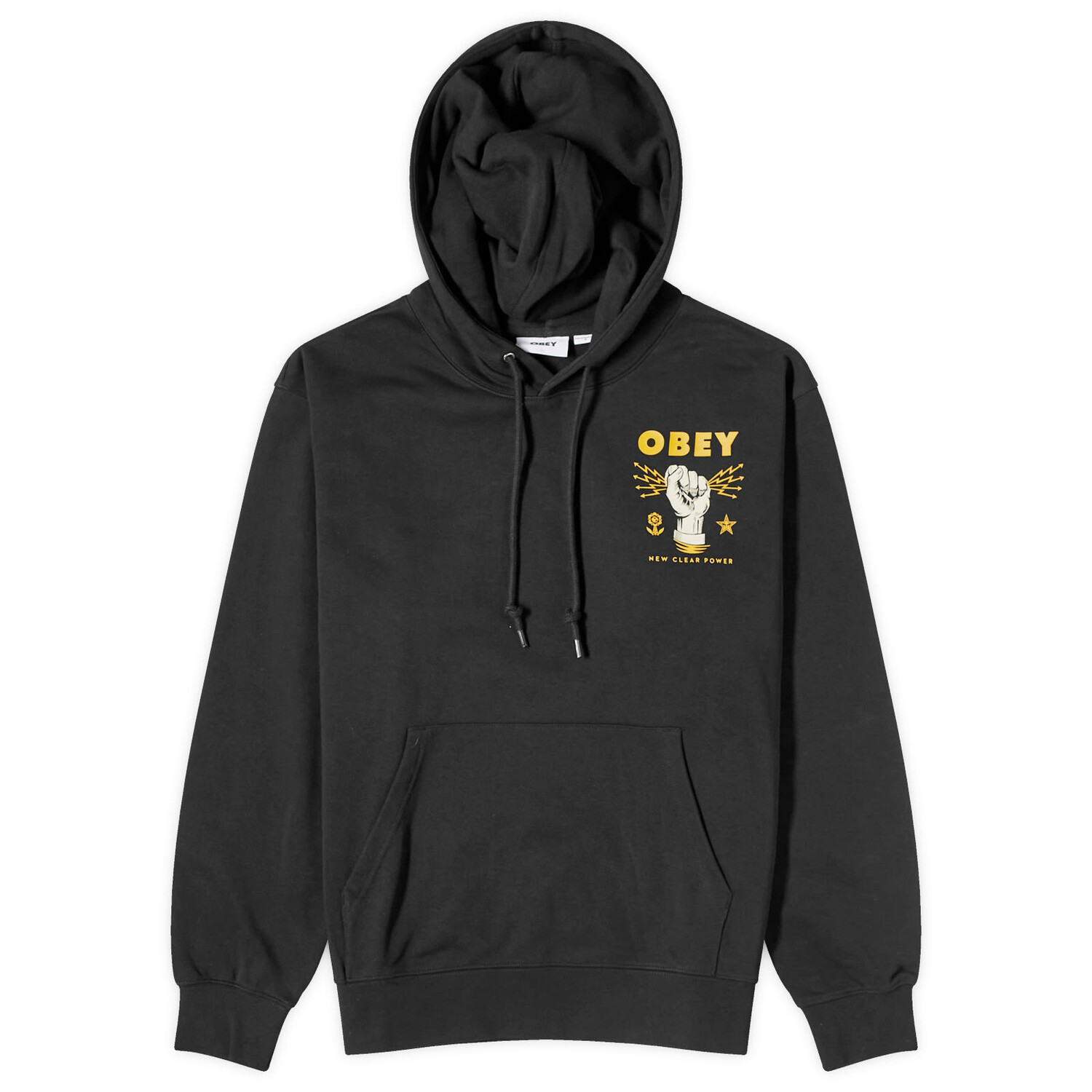 

Худи Obey New Clear Power Hoodie, черный