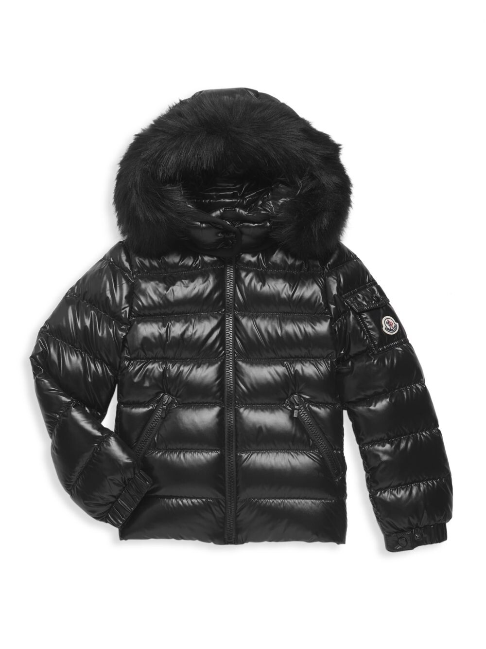 

Стеганая куртка-пуховик для малышей и малышей Moncler, черный