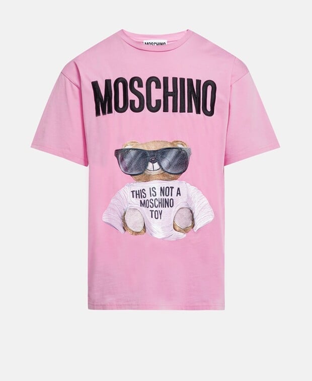 

Футболка Moschino, вишнево-красный