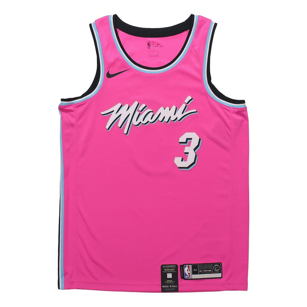 Майка Nike NBA Dwyane Wade Miami Heat City Edition Swingman Jersey Pink, розовый