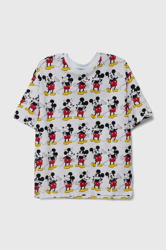 

Детская хлопковая футболка United Colors of Benetton x Disney, белый