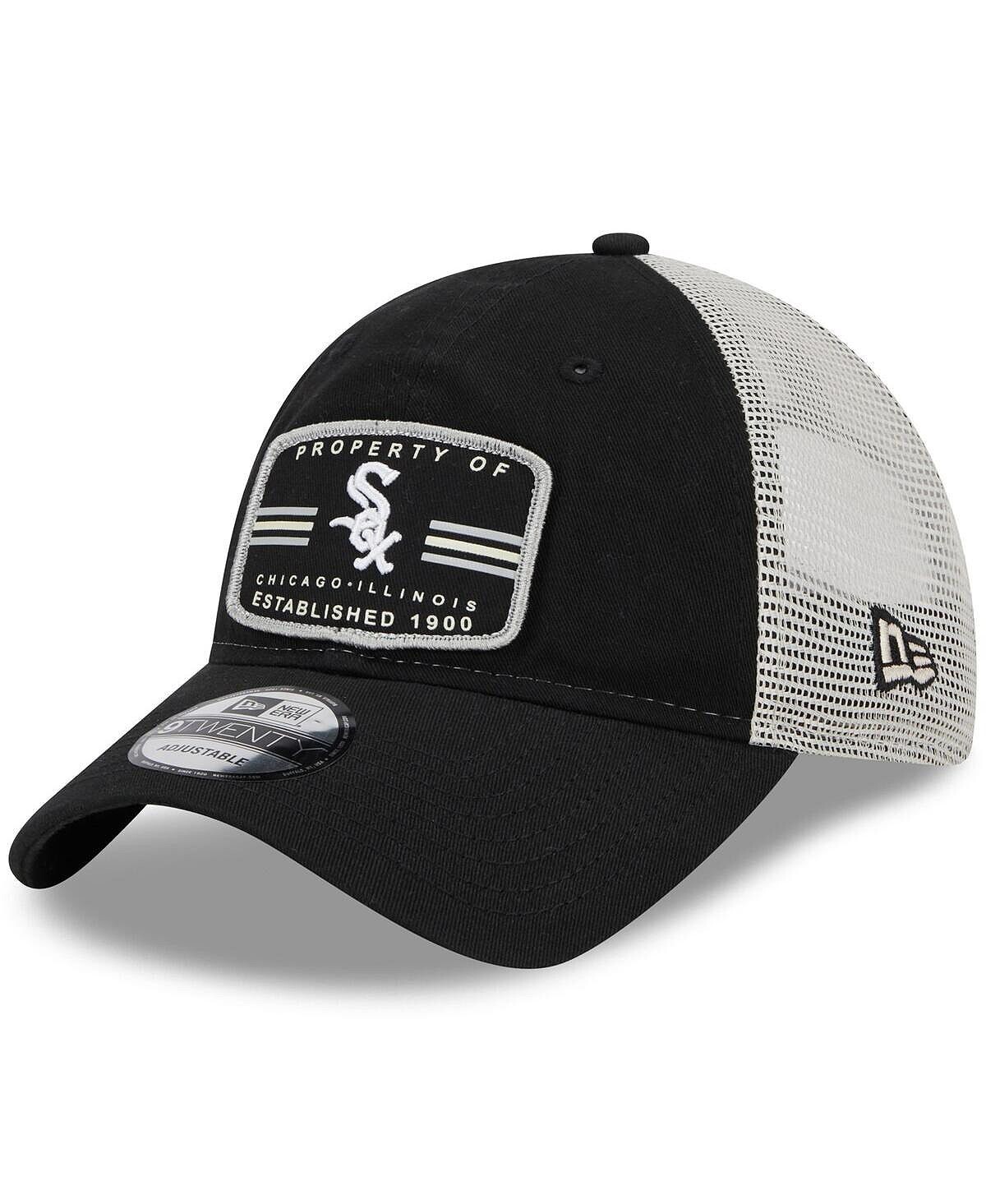 

Мужская черная кепка Chicago White Sox Property Trucker 9TWENTY Snapback New Era