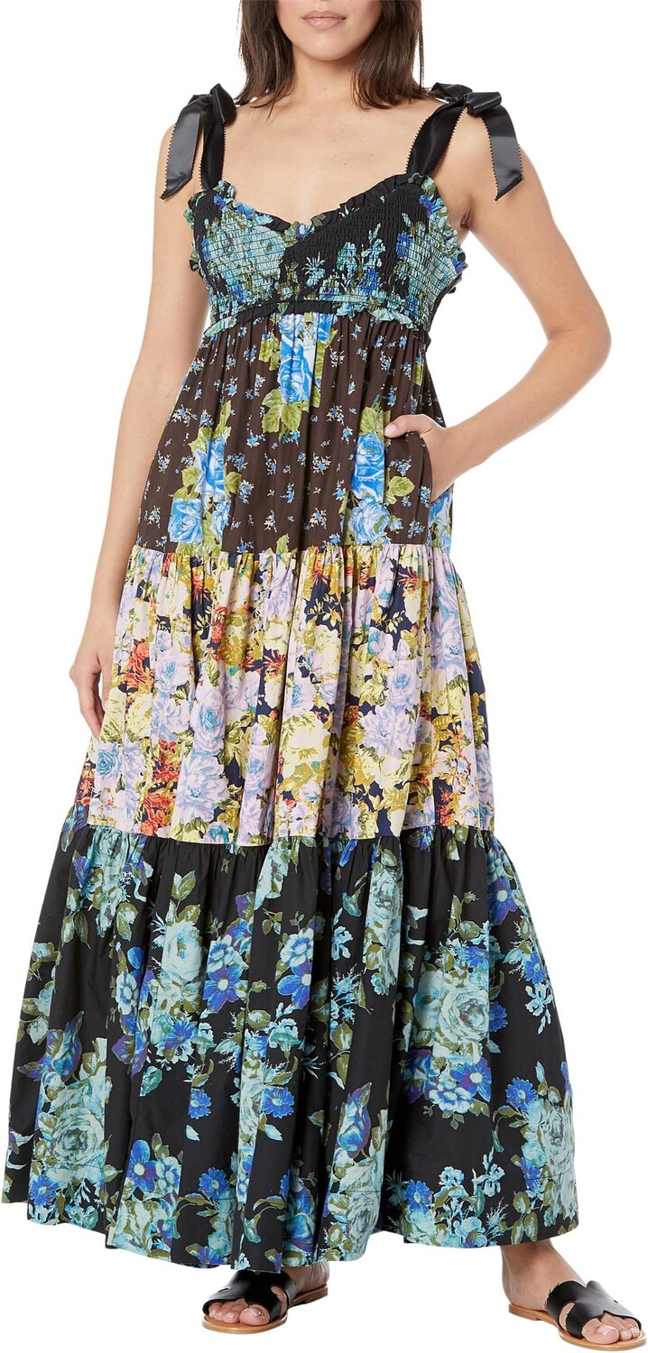 

Платье Bluebell Maxi Free People, цвет Cool Combo