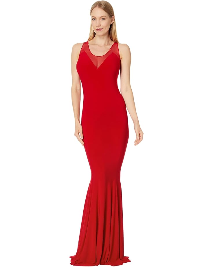 

Платье Norma Kamali Racer Fishtail Gown, цвет Tiger Red/Tiger Red